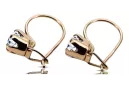Oro rosa antiguo original de 14k Circón Pendientes Joyería vintage vec056r